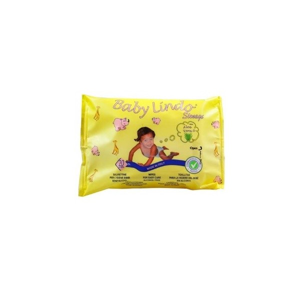 Toallitas húmedas baby lindo, contiene 20 unidades.