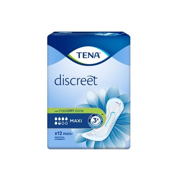 Compresas Tena discreet Maxi 12 Unidades