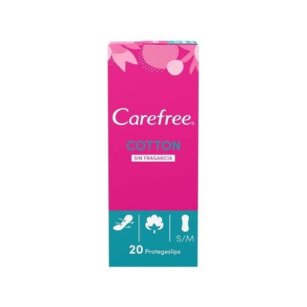Carefree Protegeslips normal cotton feel 20 Unidades