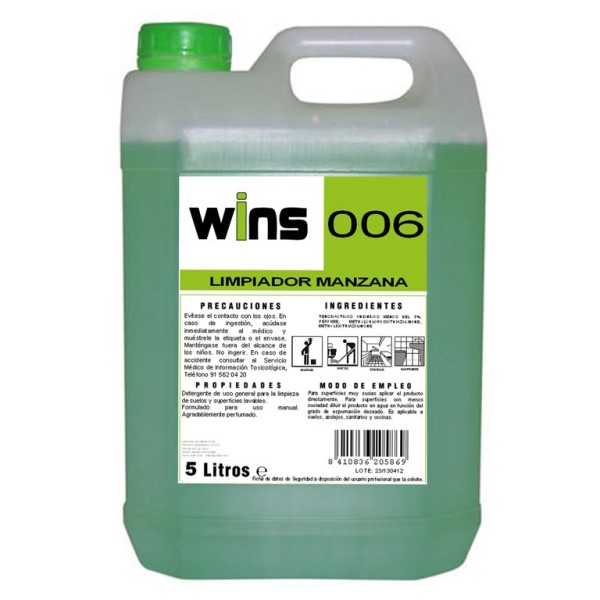 Limpiador manzana Wins 006 5L
