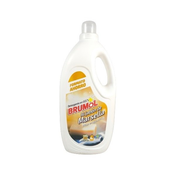 Detergente Brumol gel al jabon de marsella 60 lavados 4 litros