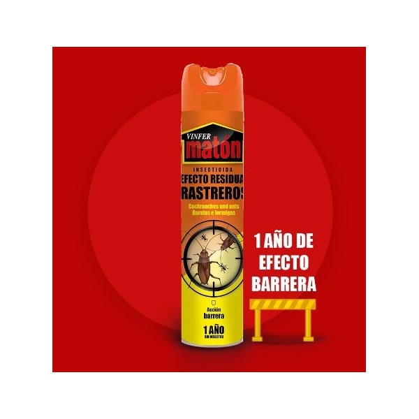 Insecticida Maton efecto residual animales rastreros 600ml