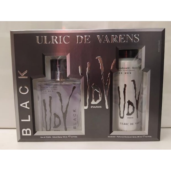 Udv Black men Ulric de Varens 100ml vap set + desodorante 200ml