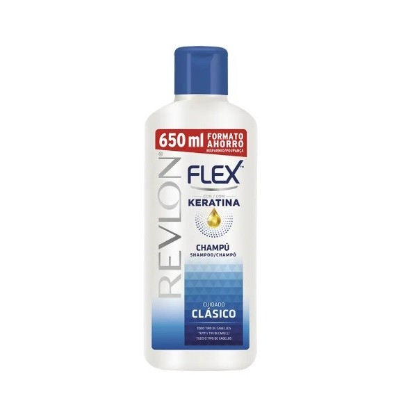 Champú Revlon Flex Cuidado Clásico con Keratina 650ml.