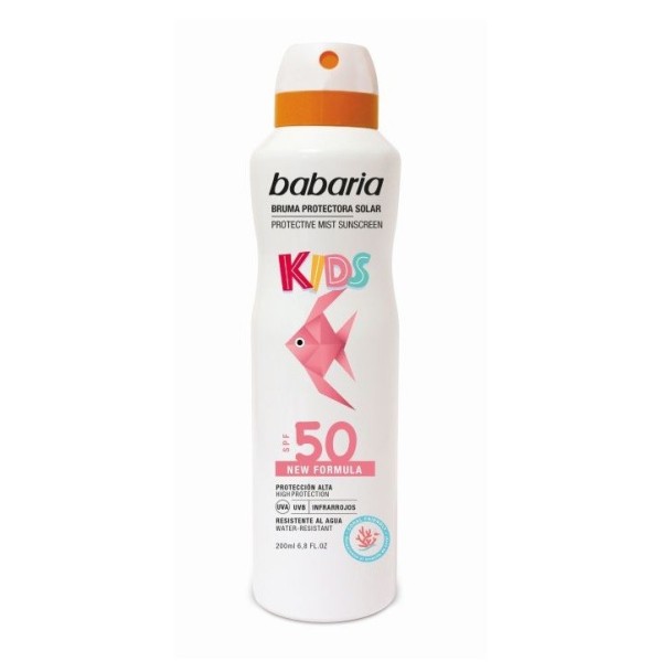 Babaria bruma protectora solar Kids 50fps spray 200ml