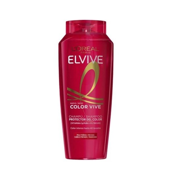 Champú l´Oreal Elvive Color Vive para cabellos teñidos y mechas 400ml.