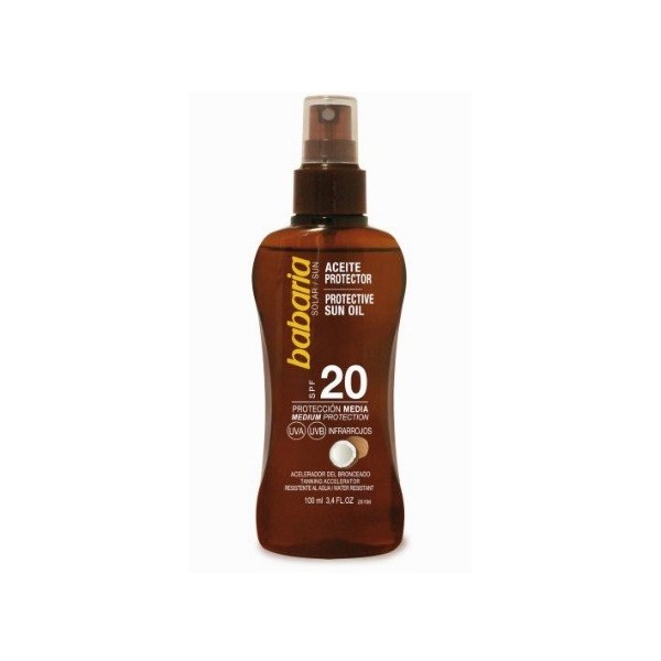 Babaria aceite solar coco spray 20spf 100ml
