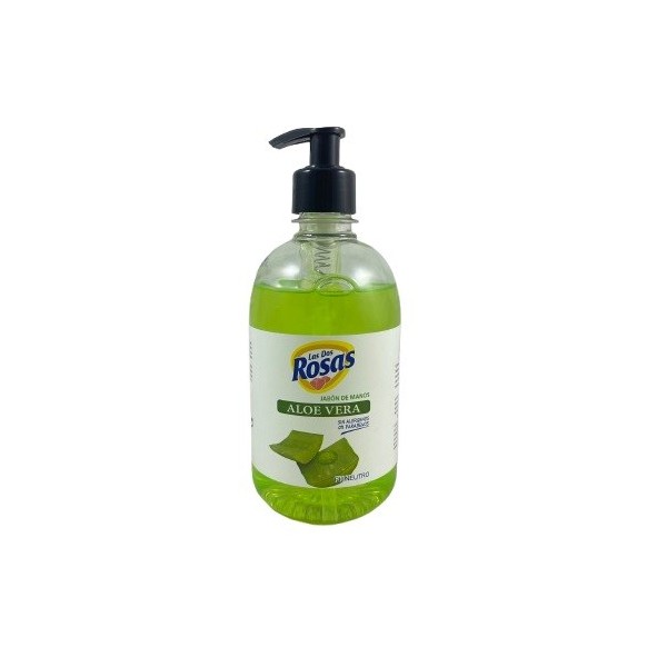 Jabonera Las 2 Rosas Aloe Vera con dosificador 500ml.