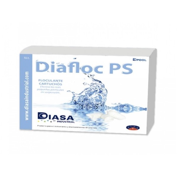 Floculante cartucho de 8 unidades para piscinas Diafloc Ps 1Kg.