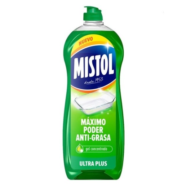 Lavavajillas Mistol Ultra plus 650ml gel concentrado
