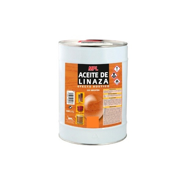 Aceite de linaza 750ml efecto rústico con secantes.