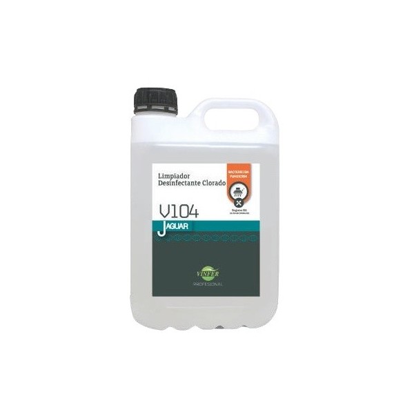 Limpiador clorado Vinfer V104 garrafa 5 litros