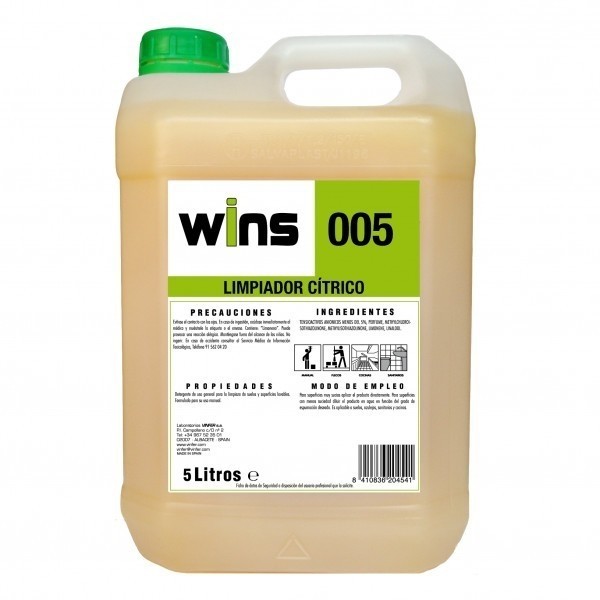 Limpiador cítrico Wins 005 5L