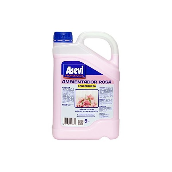 Ambientador rosa concentrado Asevi profesional 5L