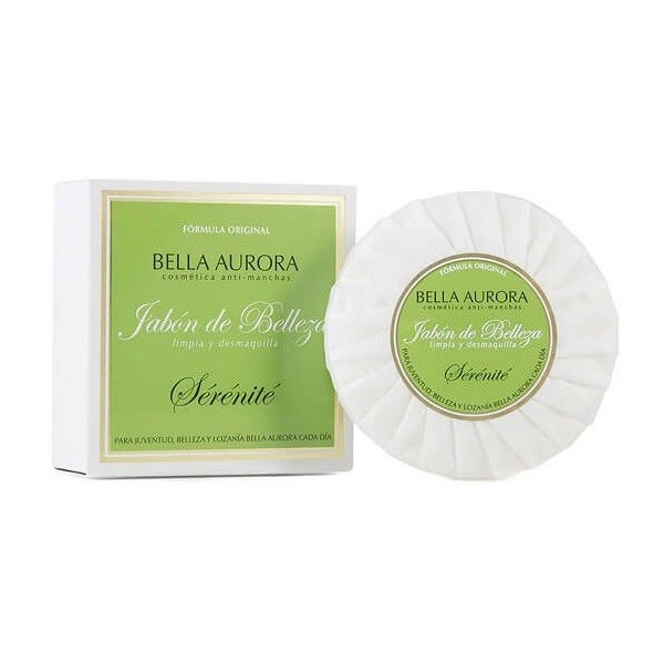 Jabón de Belleza Bella Aurora limpia y desmaquilla 100gr.