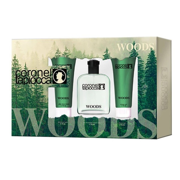 Coronel Tapiocca Woods estuche colonia + masaje + gel