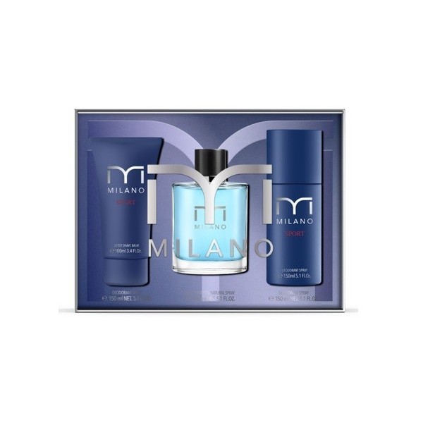 Milano sport man set eau de toilette 100+after+desodorante