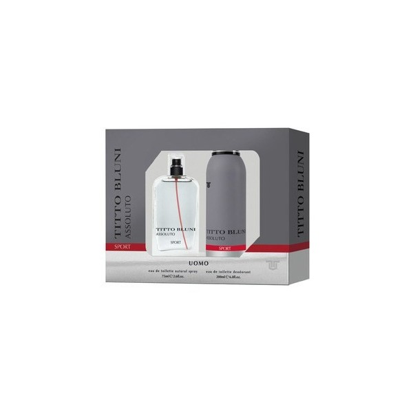 Titto Bluni absoluto sport set hombre eau de toilette 75 ml+desod 200 ml