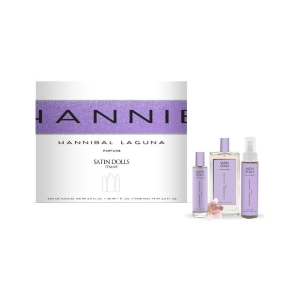 Hannibal Laguna Satin Dolls estuche mujer 3 piezas