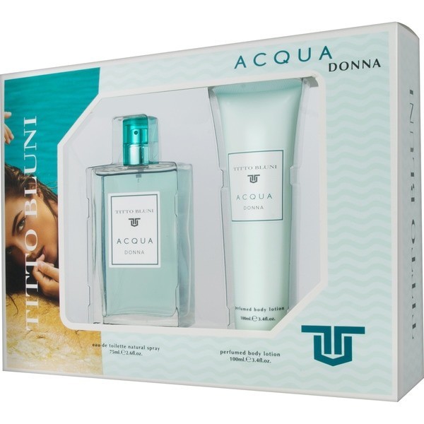 Titto bluni acqua donna set edt 75ml+body 100 ml