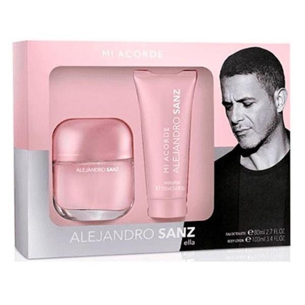 Alejandro sanz mi acorde ella set eau de toilette 80 ml+body 100 ml