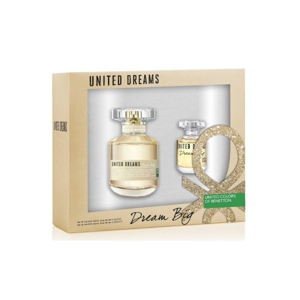 Benetton Dream Big eau de toilette, contiene 50ml + miniatura 6,5ml.