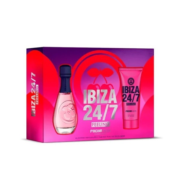 Pacha ibiza 24/7 feeling set mujer edt 80 ml+body 75