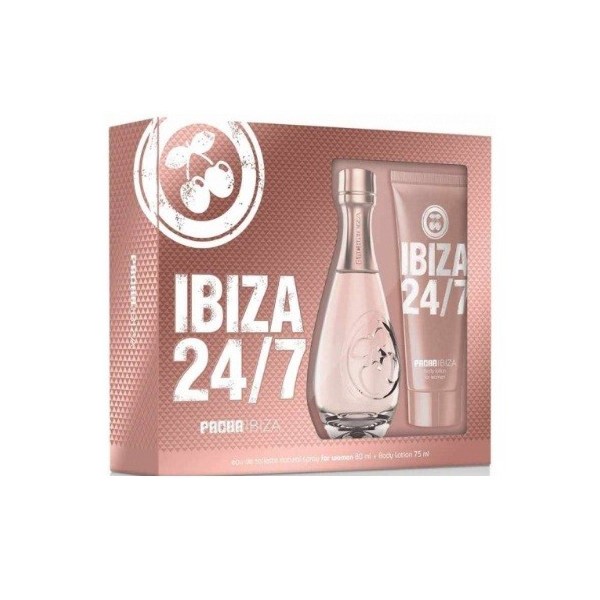 Pacha Ibiza 24/7 for woman estuche eau de toilette spray 80ml + body lotion 75ml