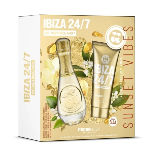 Pacha Ibiza 24/7 VIP mujer estuche colonia + body milk