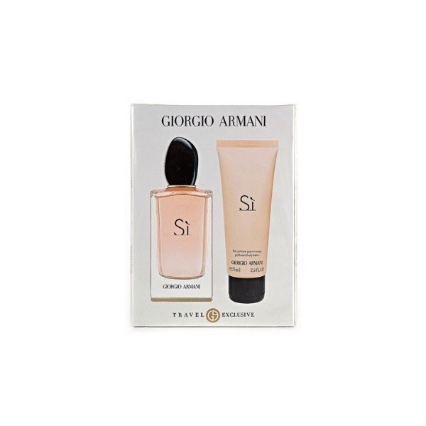 SÍ de Giorgio Armani set eau de parfum con spray 100ml + crema hidratante 75ml