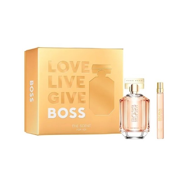 Boss The Scent estuche para mujer perfume 100ml + mini 10ml