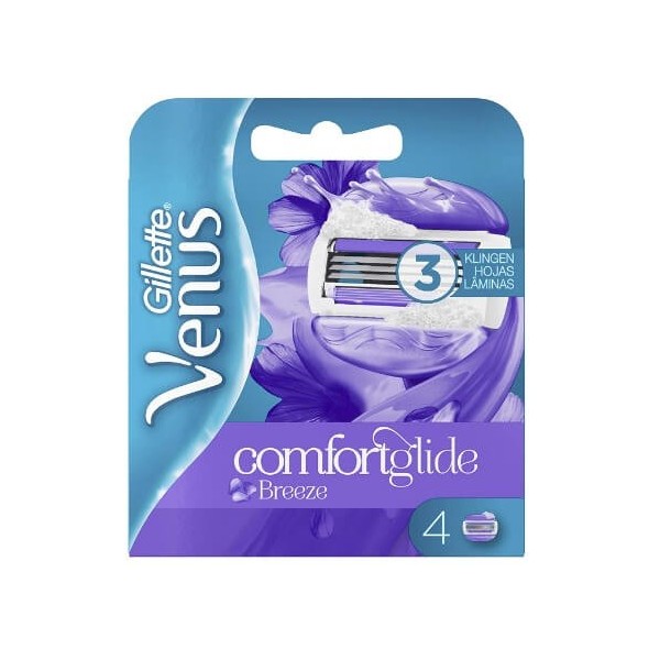 Gillette Venus comfortglide Breeze cargador 4 unidades.