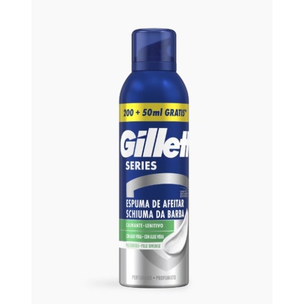 Espuma afeitar Gillette series calmante sensible 250ml