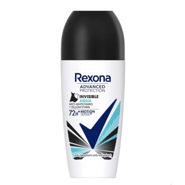 Desodorante Rexona roll-on aqua invisible anti-transpirante