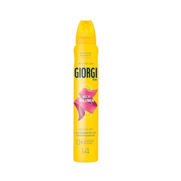 Espuma pelo Giorgi maxi volumen ultra-fuerte nº4 de 250ml.
