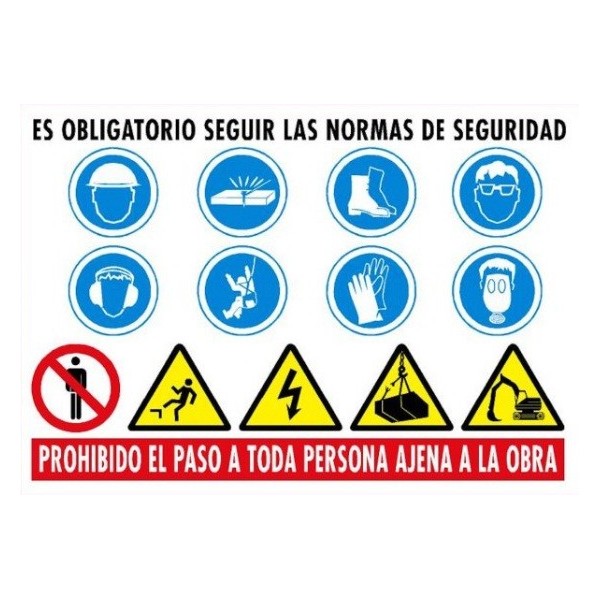 Señal múltiple para obras 1029