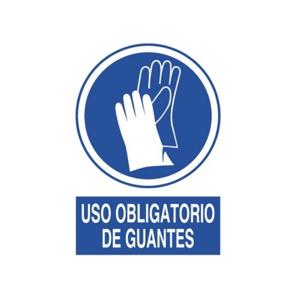 Señal uso obligatorio guantes 1014