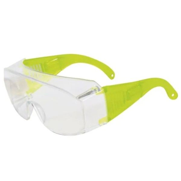 Gafas de protección sobregafa visitante verde neon /09125