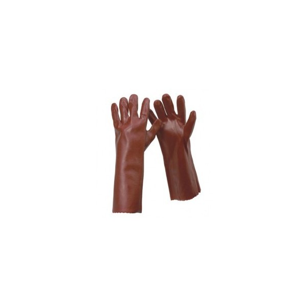 Guantes PVC 45cm rojo T-10 /07227