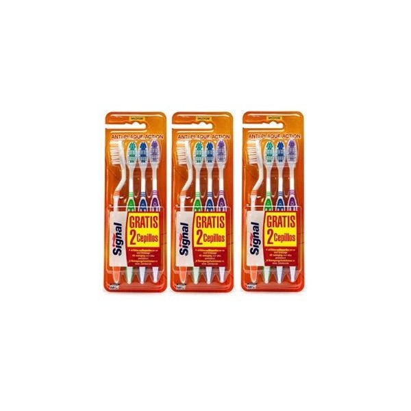 Cepillo Signal anti plaque action 2+2