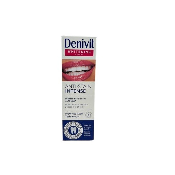Dentífrico Denivit fluor antimanchas intensivo 50ml.