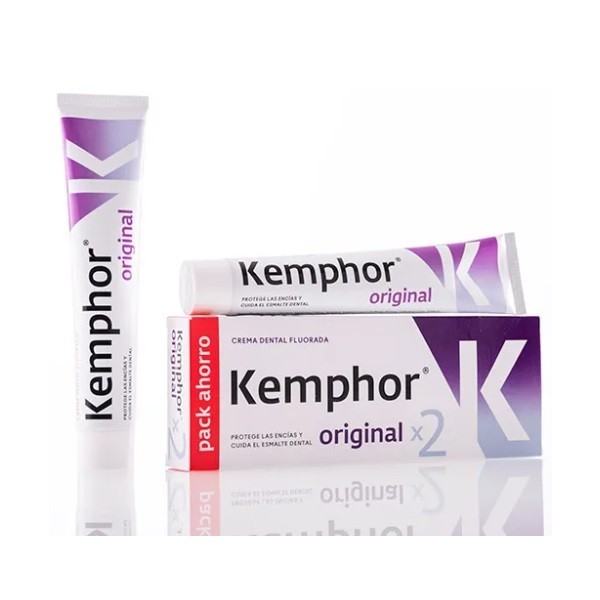 Dentífrico Kemphor original pack ahorro duplo 2x75ml.