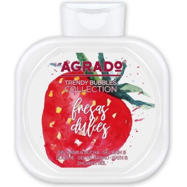 Gel de baño Agrado fresas dulces 750ml.