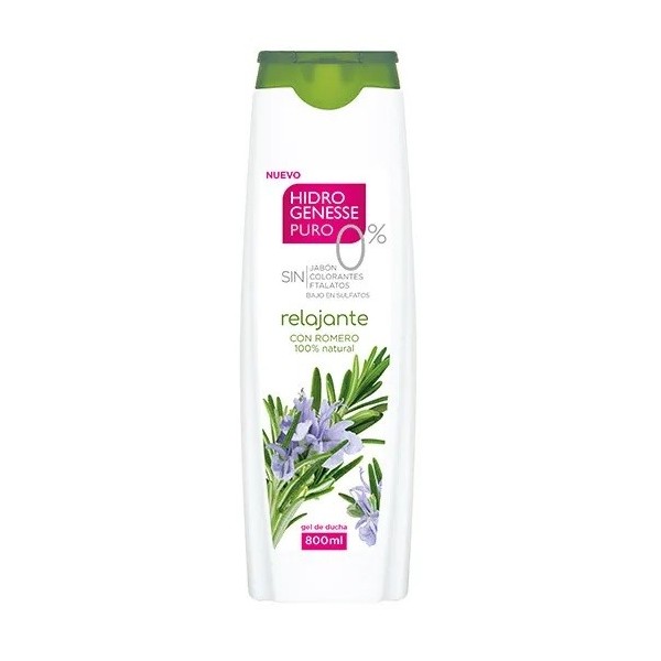 Gel de ducha Hidrogenesse Relajante 800ml.