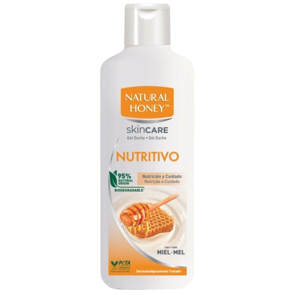 Gel ducha Natural Honey Nutritivo con miel 650ml.