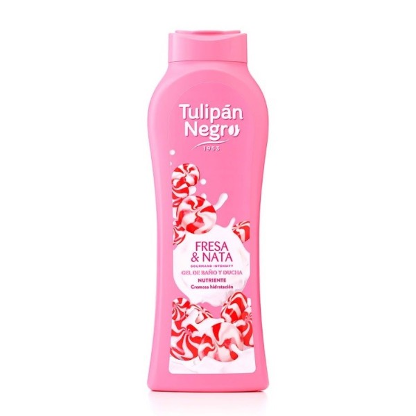 Gel ducha Tulipán Negro Fresa y Nata 650ml.