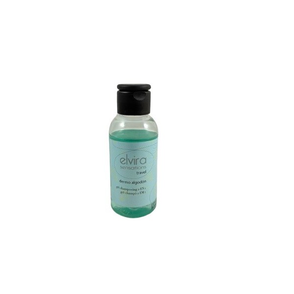 Gel-Champú Elvira travel Dermo Algodón 100ml.