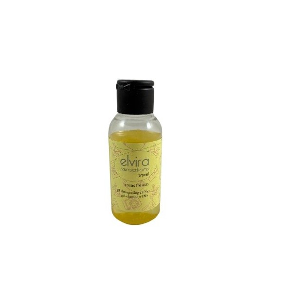 Gel-Champú Elvira travel Rosas Frescas 100ml.