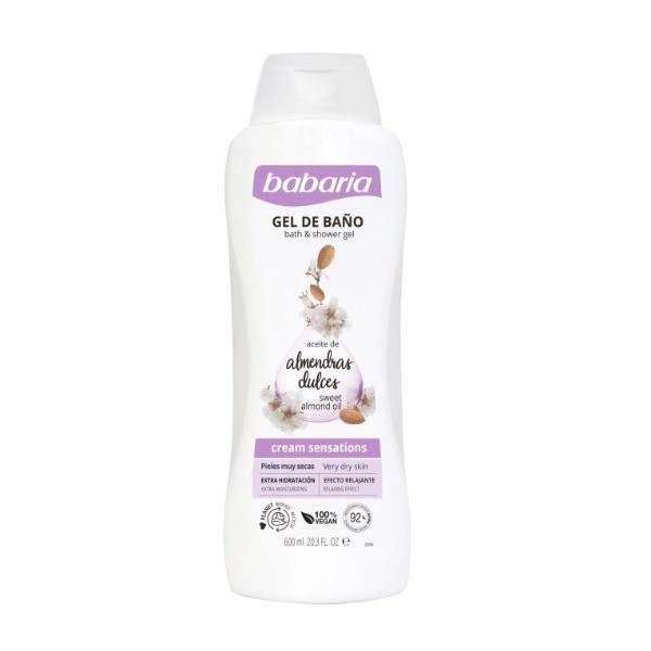 Gel de baño Babaria almendras dulces 600ml.