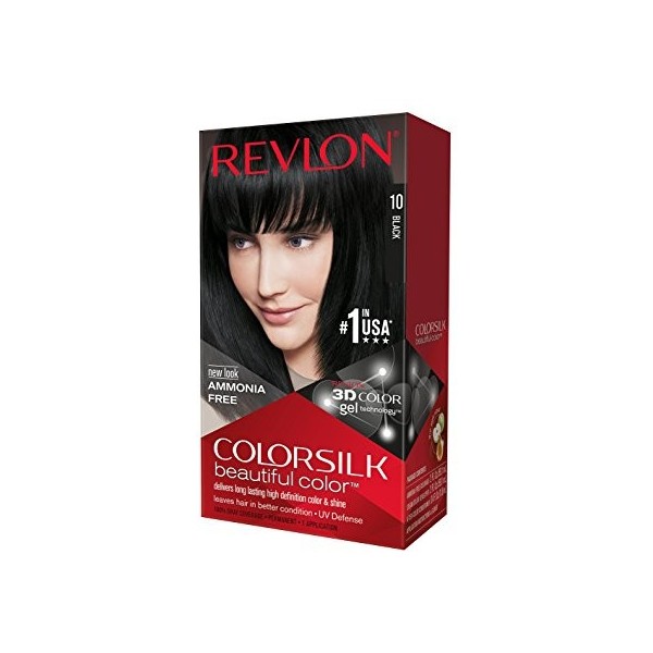 Tinte capilar Colorsilk Revlon 10 Negro